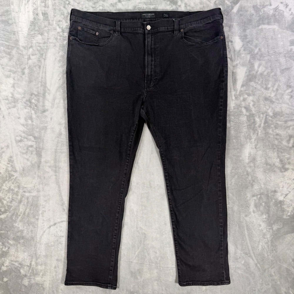 Lucky Brand Athletic Fit Jeans Men's 50x32 Black Stretch Denim Pants